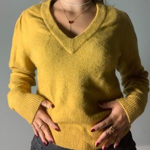Yellow Cozy Knit Sweater